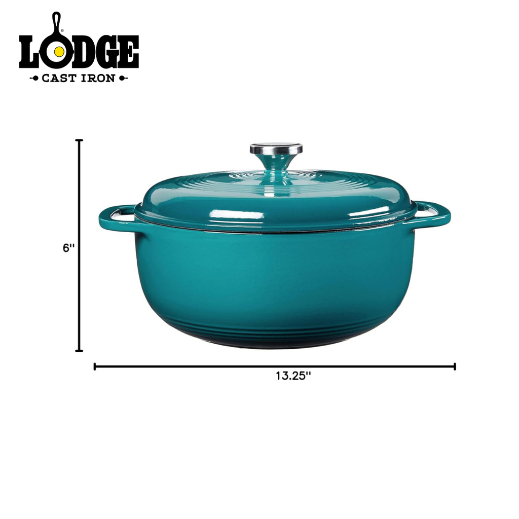 Lodge Enameled Dutch Oven Lagoon 6QT