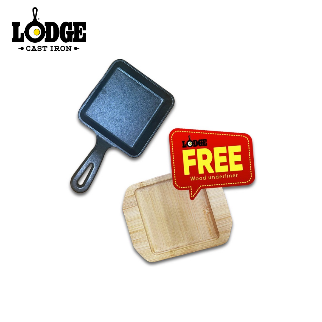Lodge Skillet Square 5.5" with Free Underliner