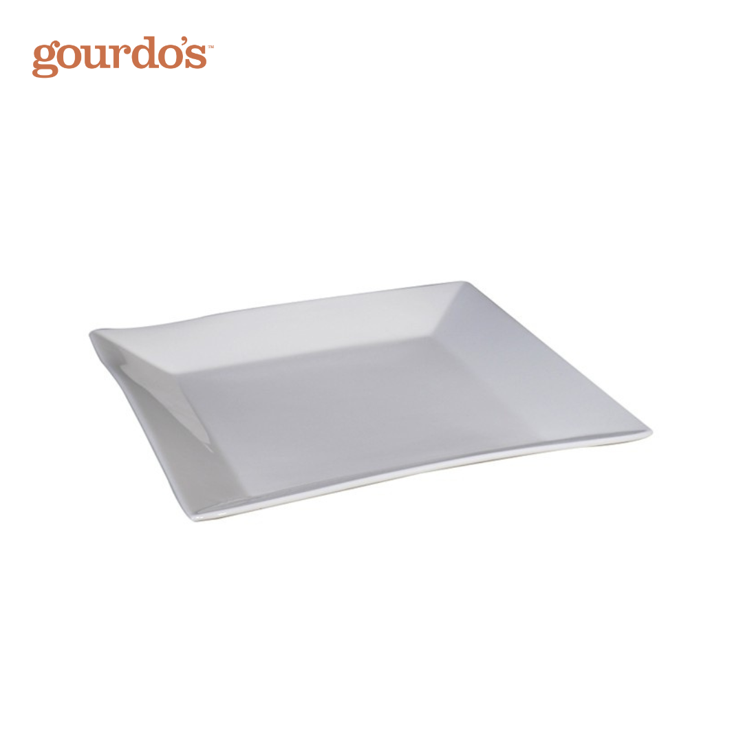 Gourdo's Porcelain Square Plate 8.5"