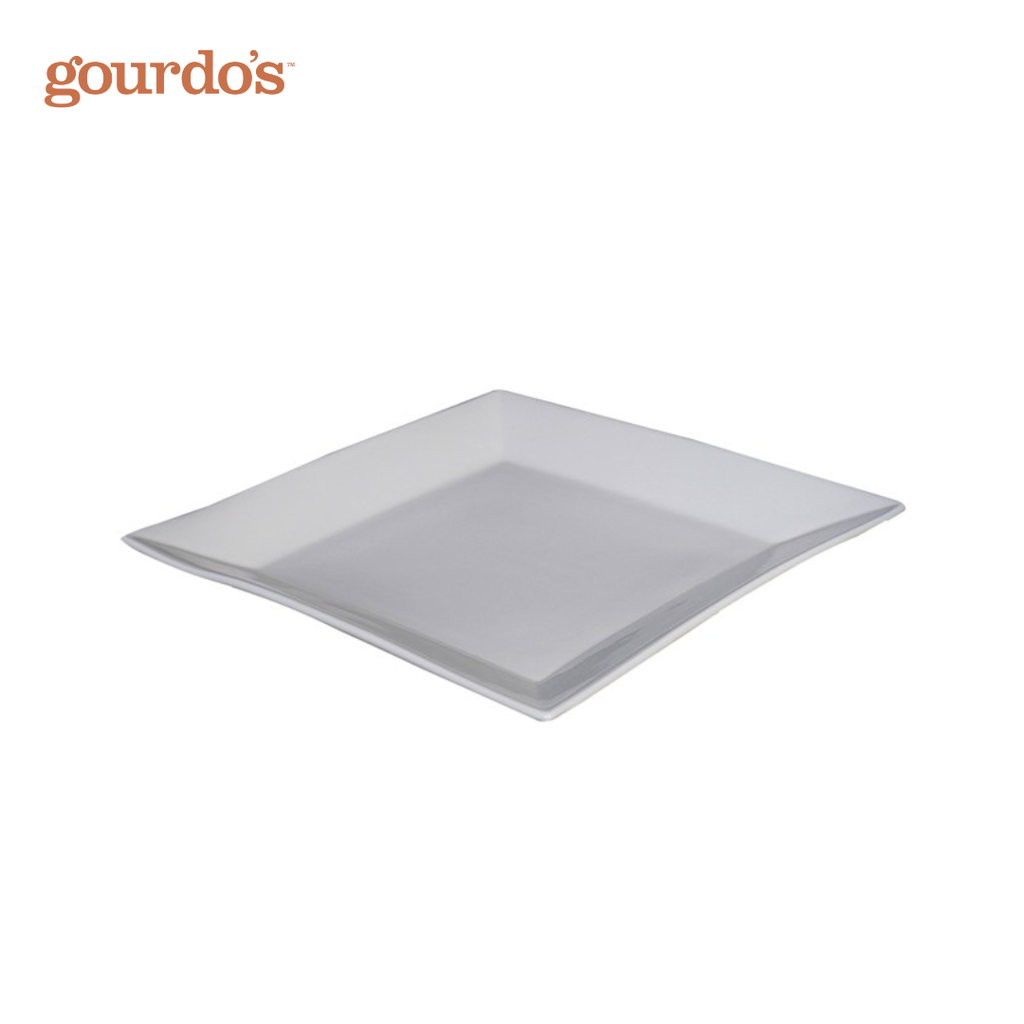 Gourdo's Porcelain Square Plate 8.5"