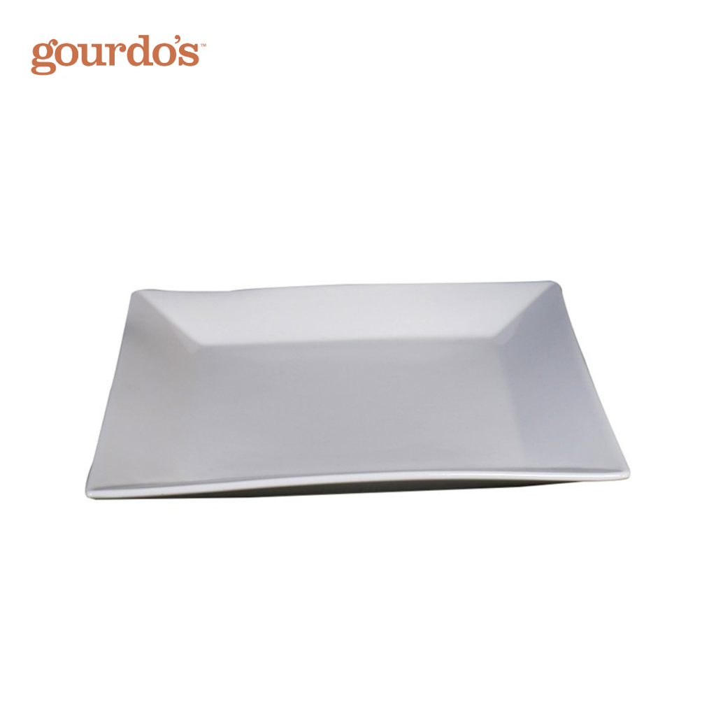 Gourdo's Porcelain Square Plate 8.5"