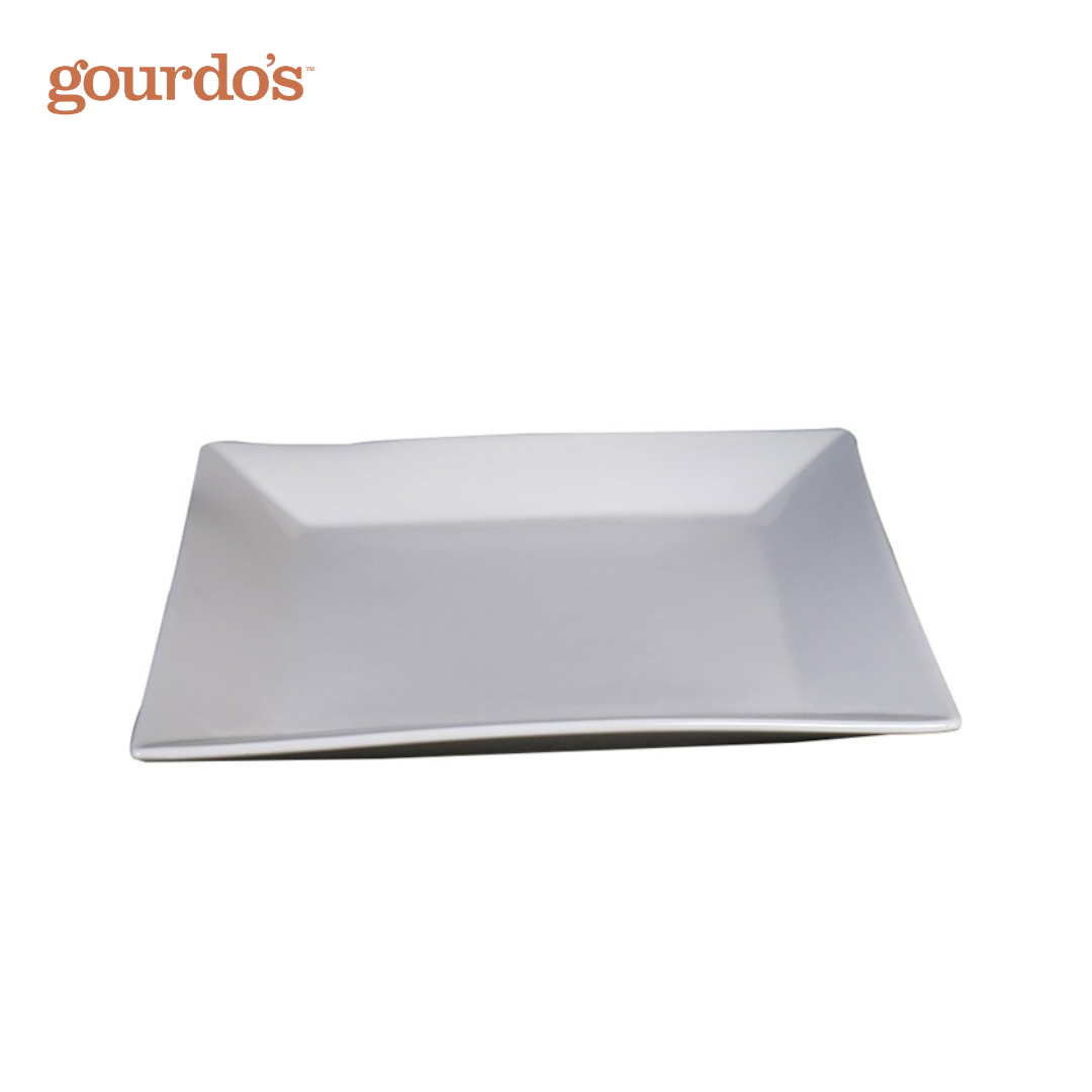 Gourdo's Porcelain Square Plate 8.5"