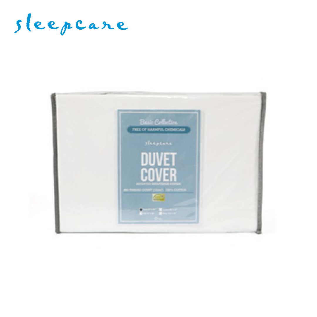 Sleepcare Basic White Duvet Cover Twin 63x86