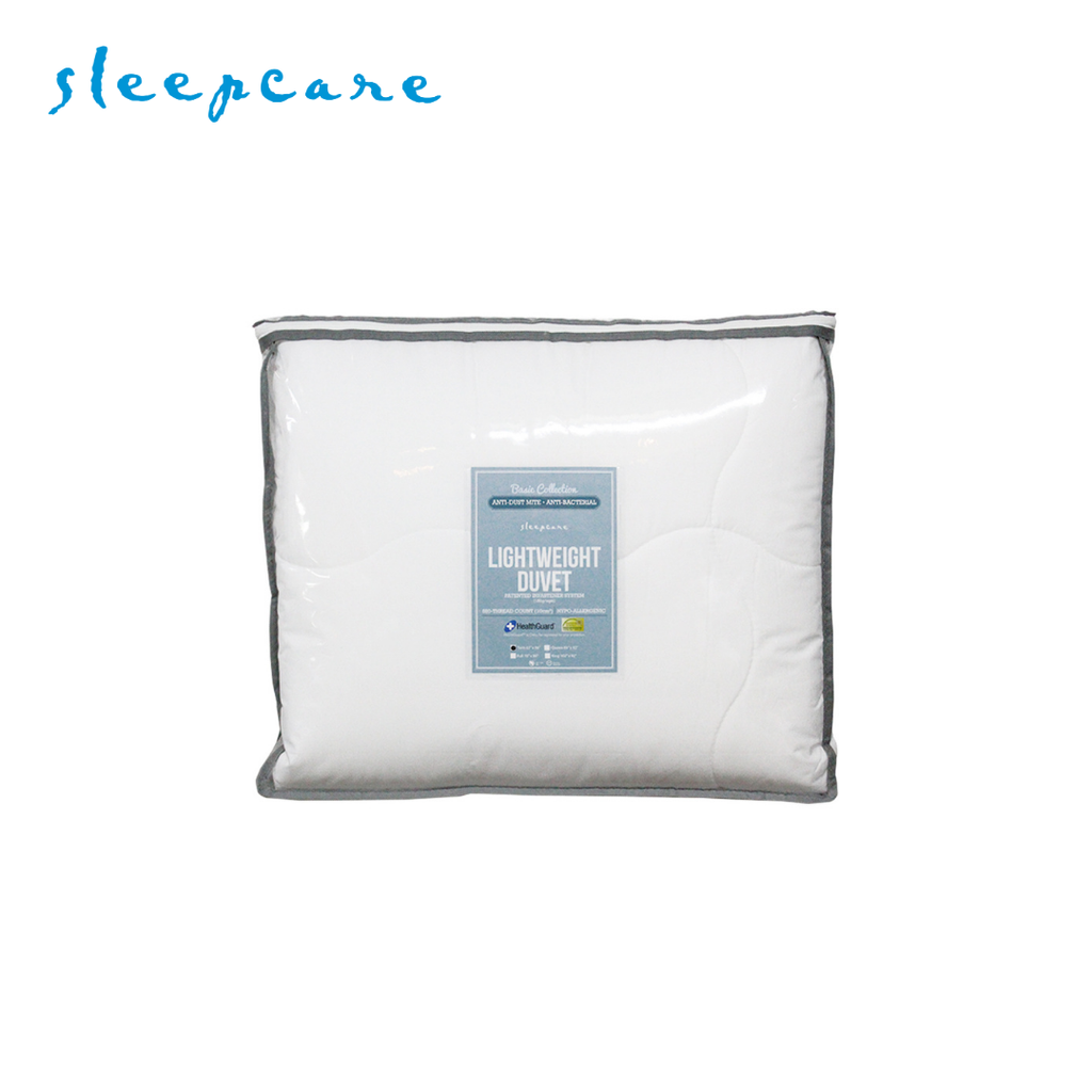 Sleepcare Anti Dust-Mite, Anti-Bacterial Duvet Lightweight Twin 63x86" 150g