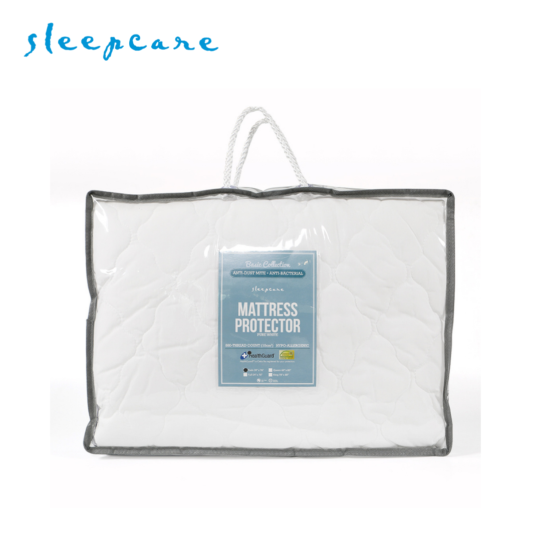 Sleepcare Basic White Mattress Protector Twin 39x76"