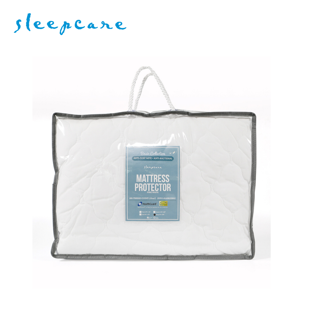 Sleepcare Basic White Mattress Protector Queen 54x76"