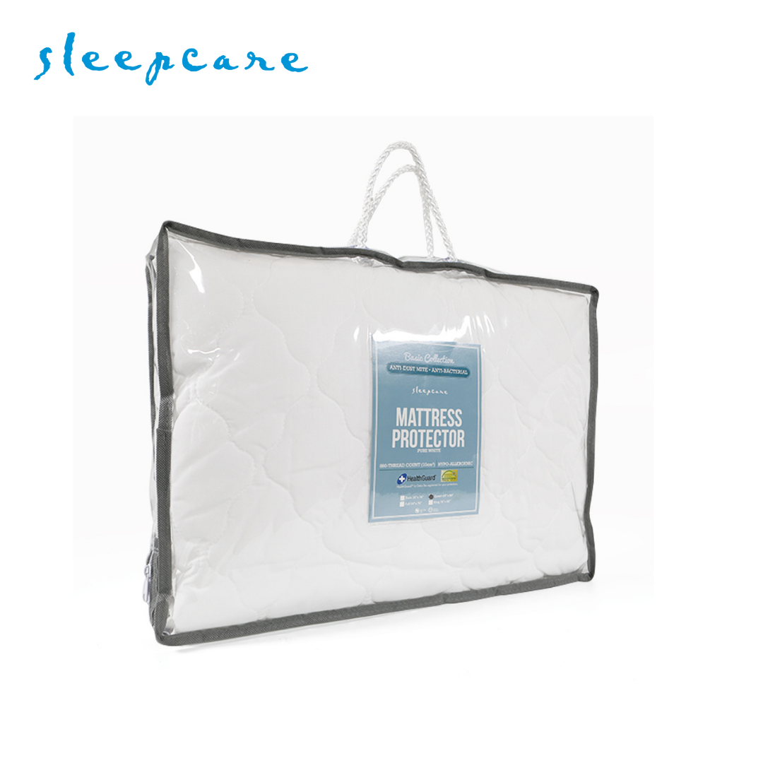 Sleepcare Basic White Mattress Protector Queen 60x80"