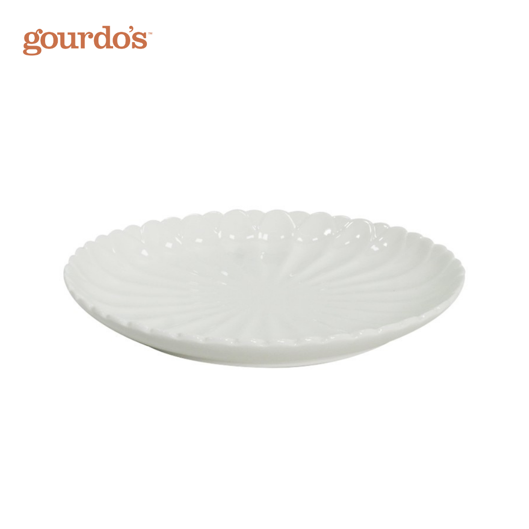Gourdo's Porcelain Korean Magnolia Plate 8"
