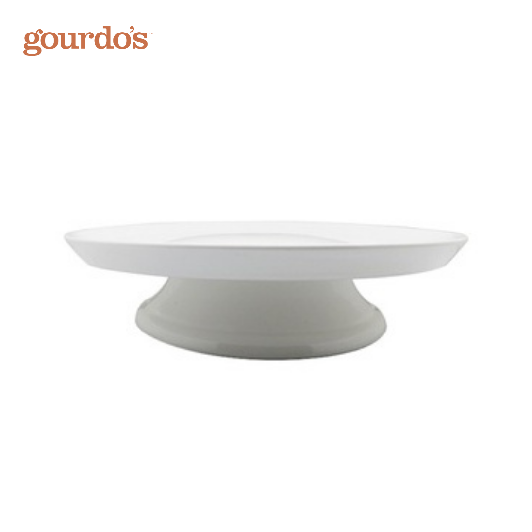 Gourdo's Porcelain Round Cake Stand 12"
