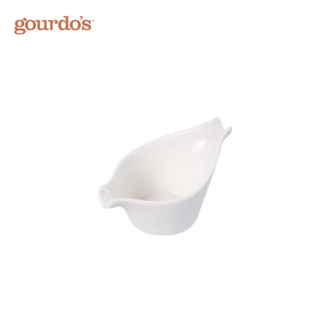 Gourdo's Porcelain Gravy Boat 5"