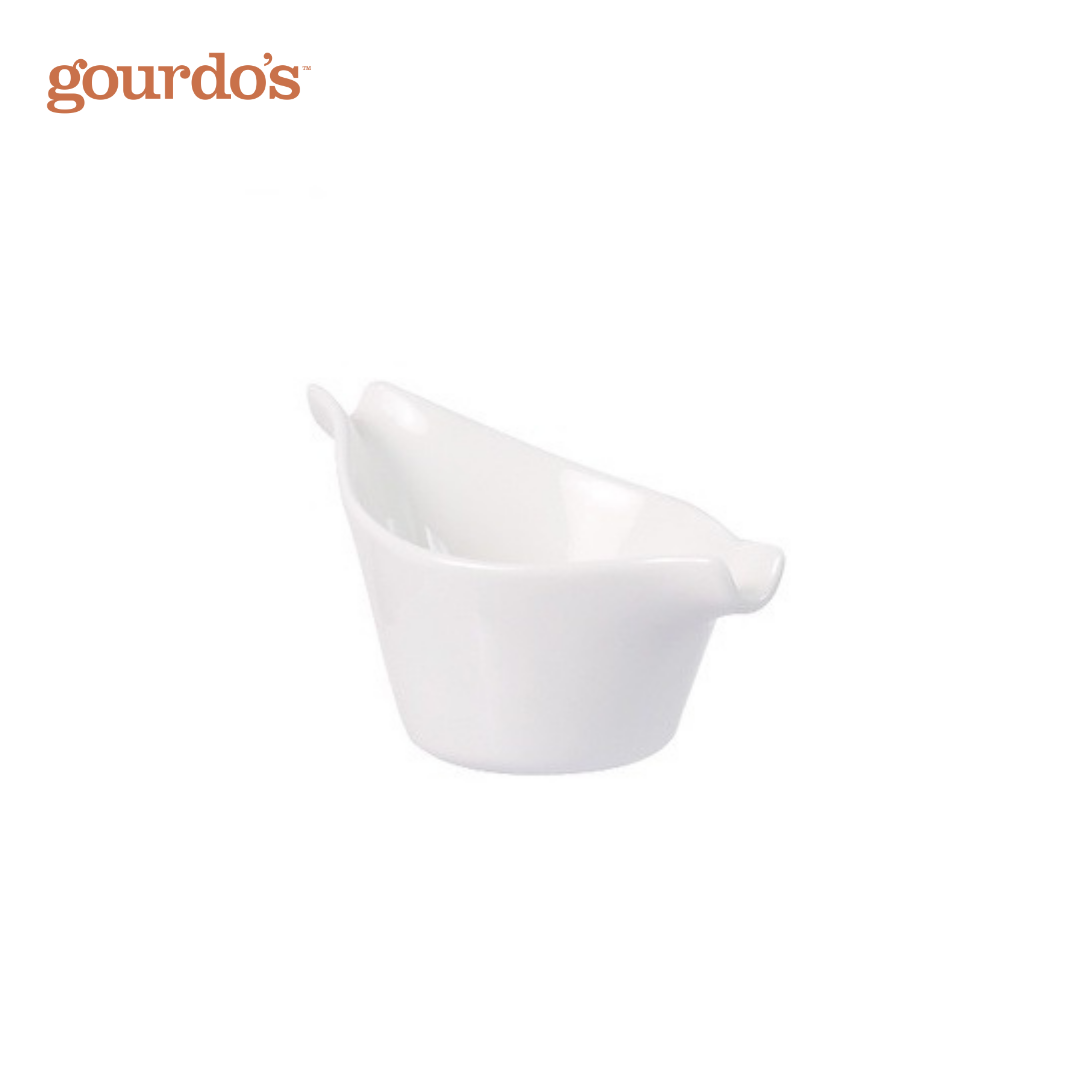 Gourdo's Porcelain Gravy Boat 5"