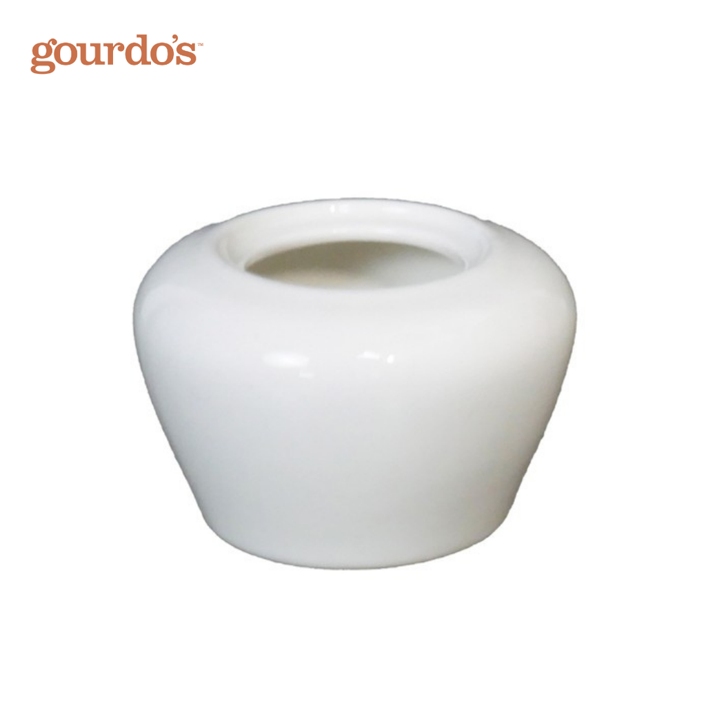 Gourdo's Porcelain Apple Sugar Pot 4.25"