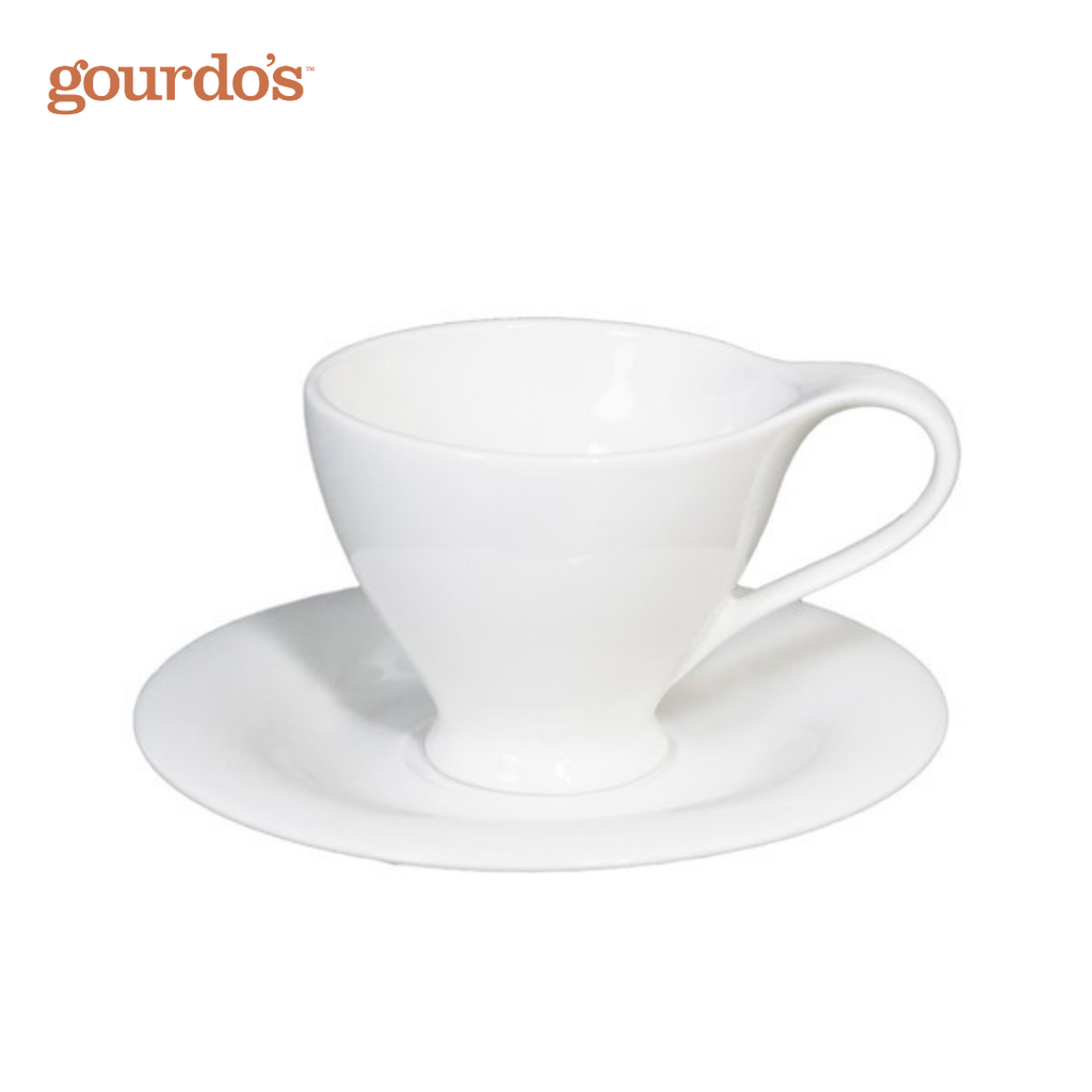 Gourdo's Porcelain Apple Shape Cup & Saucer 200ml