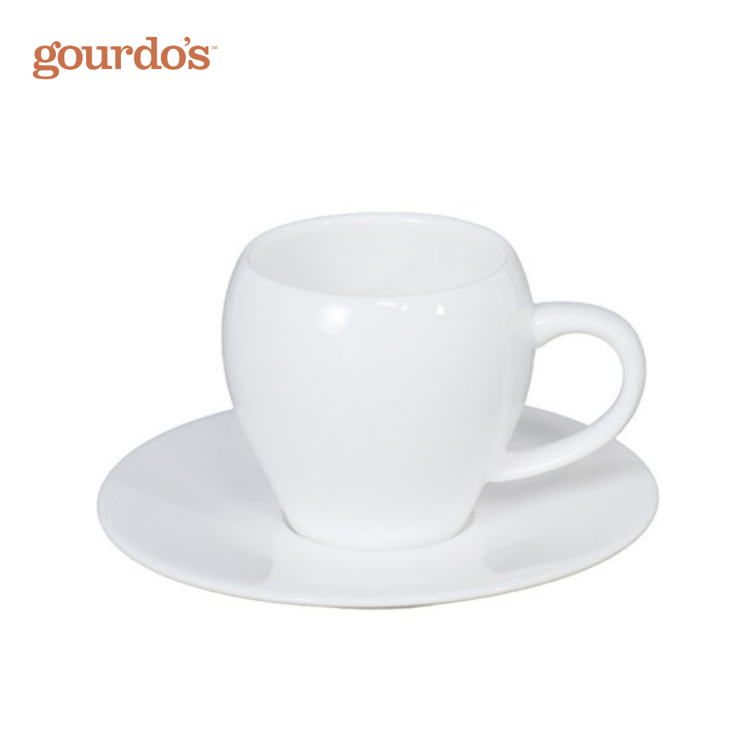 Gourdo's Porcelain Apple Coffee Cup & Saucer 200ml
