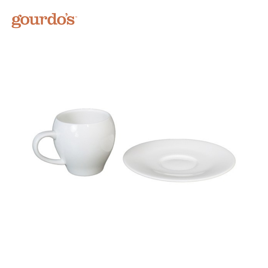 Gourdo's Porcelain Apple Coffee Cup & Saucer 200ml