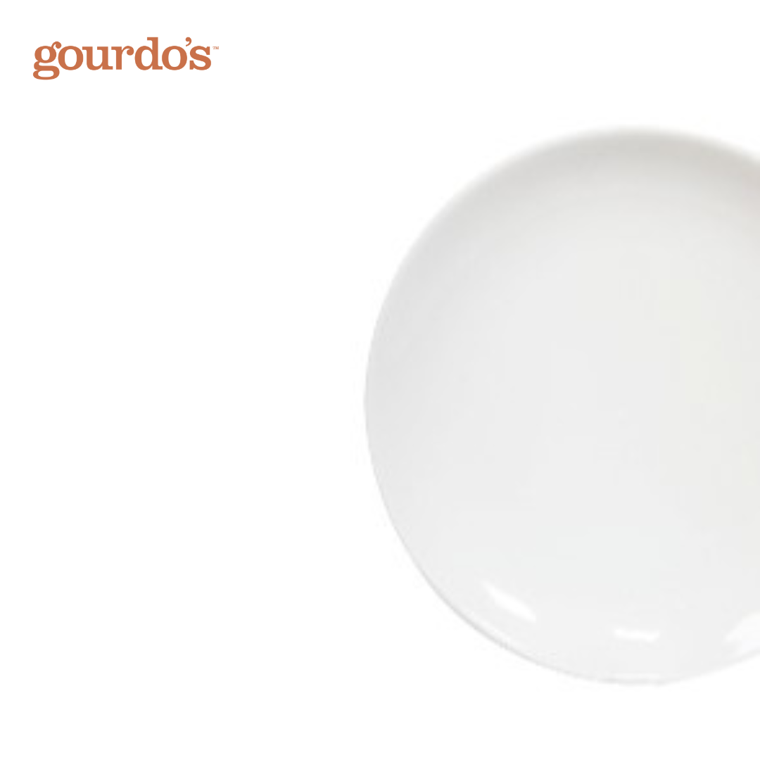 Gourdo's Porcelain Coupe Plate 10"