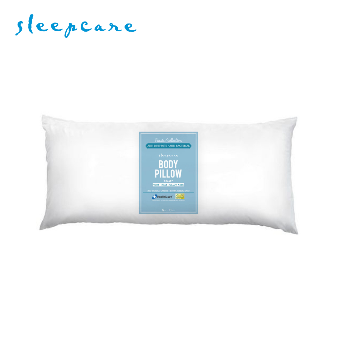 Sleepcare Anti-Bacterial Anti-Bed Body Pillow with Cover 20x42"