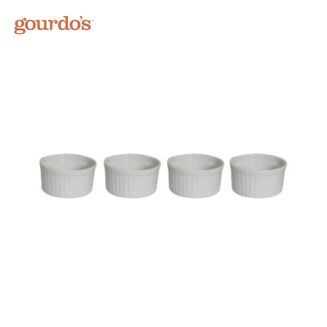 Gourdo's Porcelain Ramekin Set of 4 2.5"