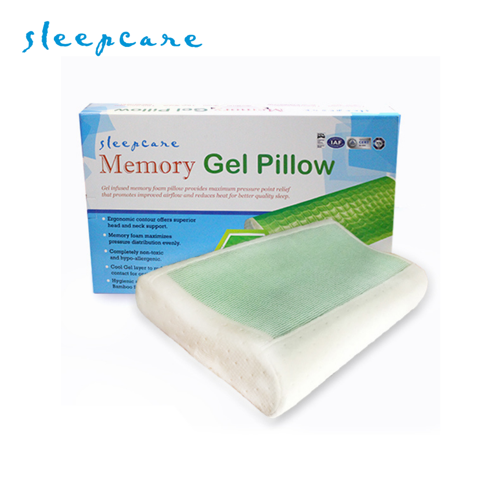 Sleepcare Memory Foam Gel Pillow 23x14"