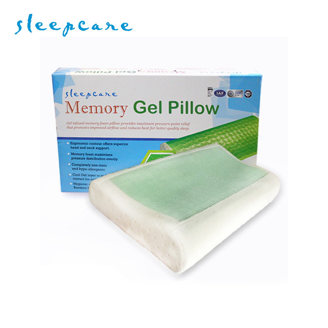 Sleepcare Memory Foam Gel Pillow 23x14"