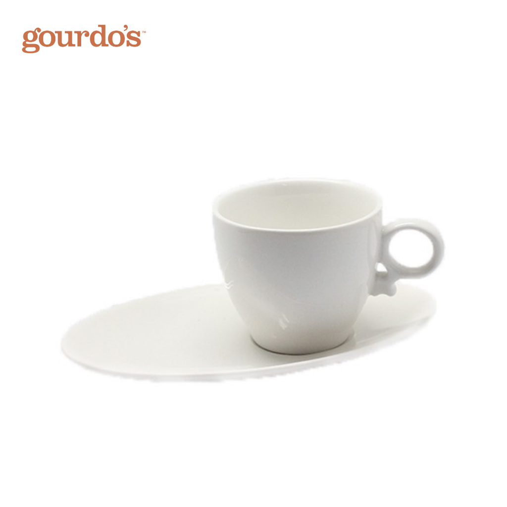 Gourdo's Porcelain Coffee Cup & Saucer 220cc