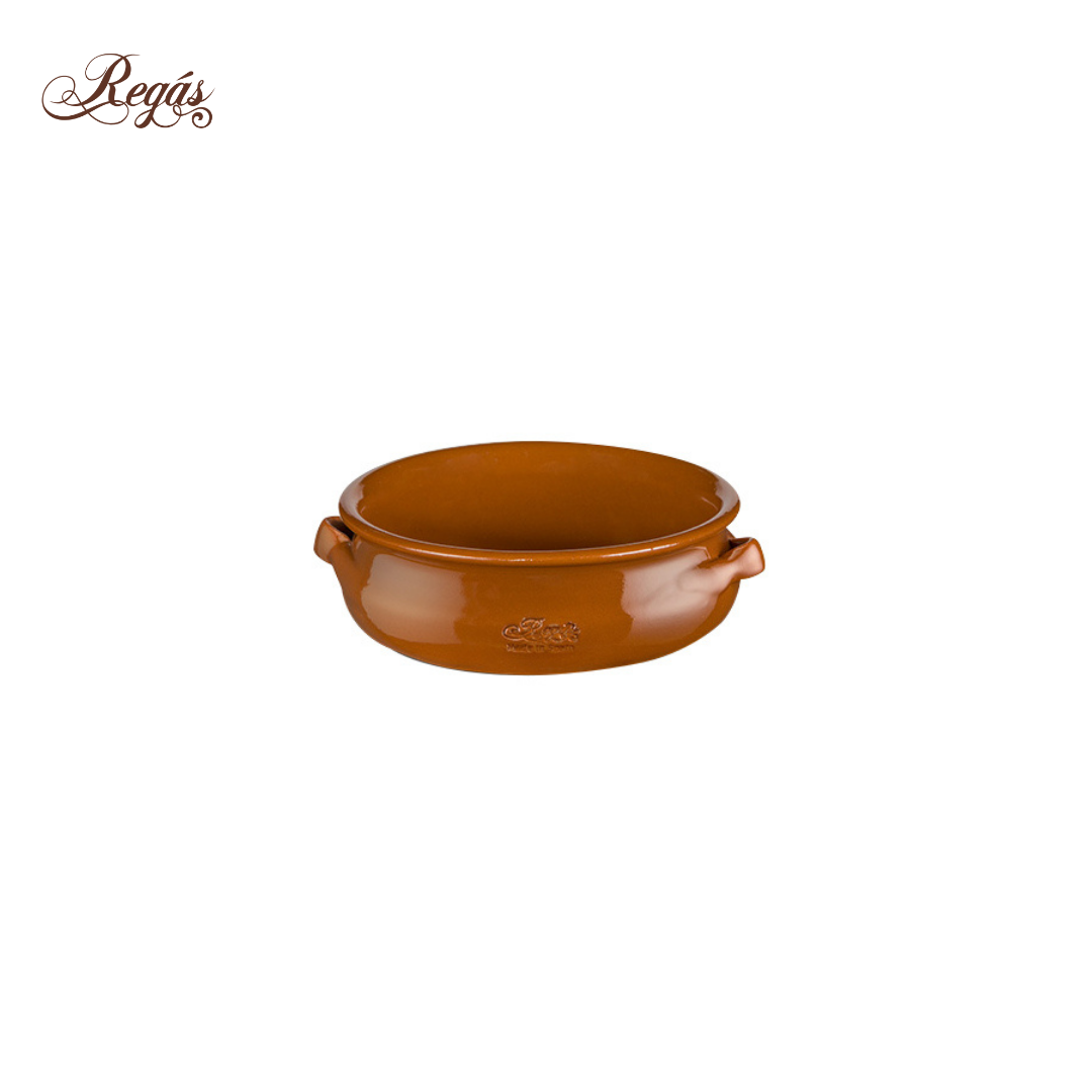 Regas Terracotta Round Casserole with 2 Loop Handles 17cm / 6.5"