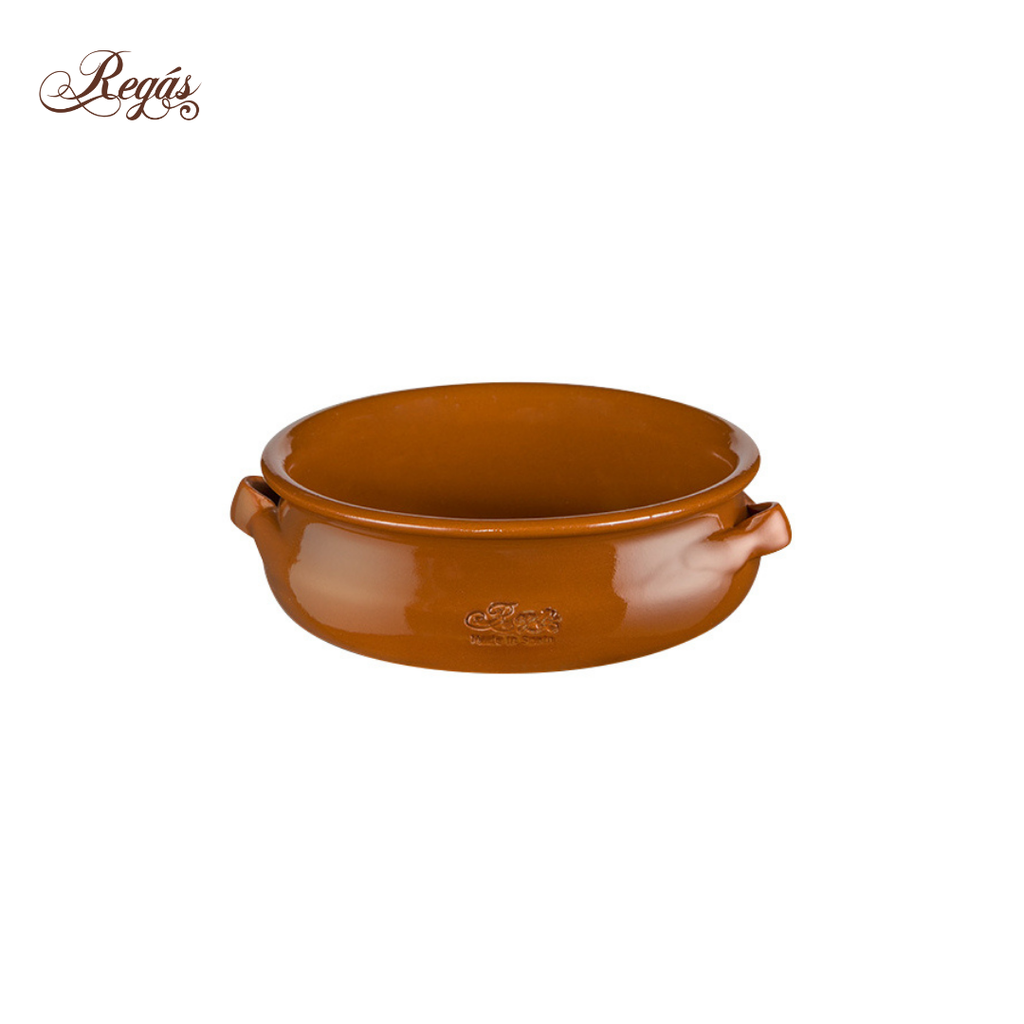 Regas Terracotta Round Casserole with 2 Loop Handles 20cm / 7.8"
