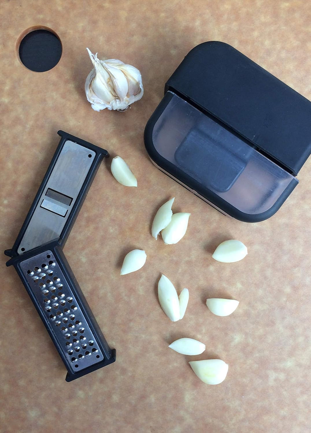 Microplane Garlic Mince and Slice Set Black