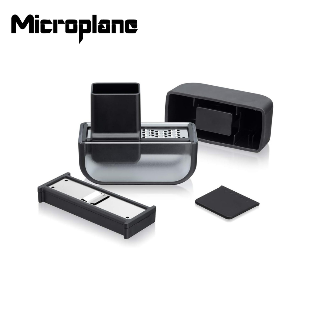 Microplane Garlic Mince and Slice Set Black