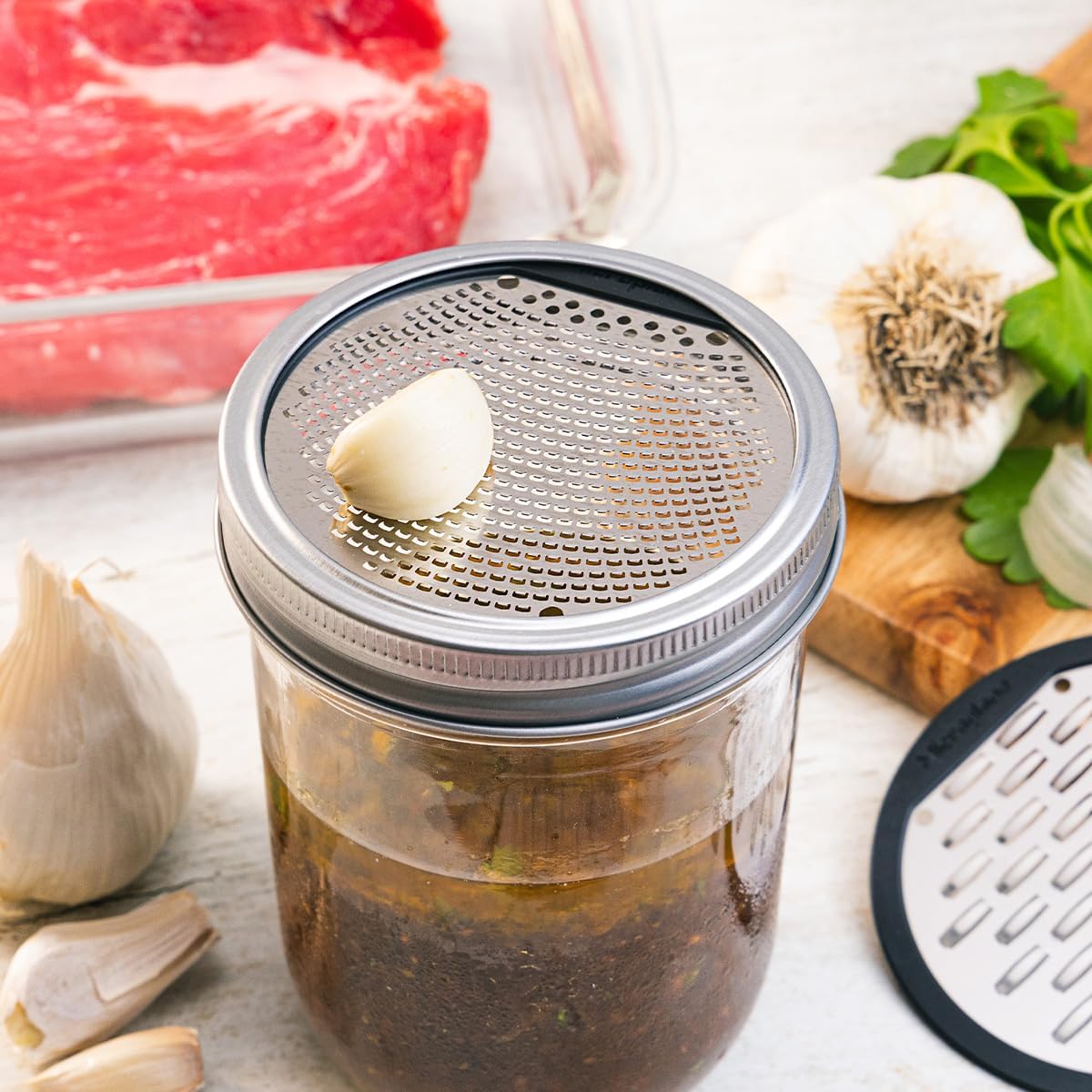 Microplane Jar Lid Grater Set