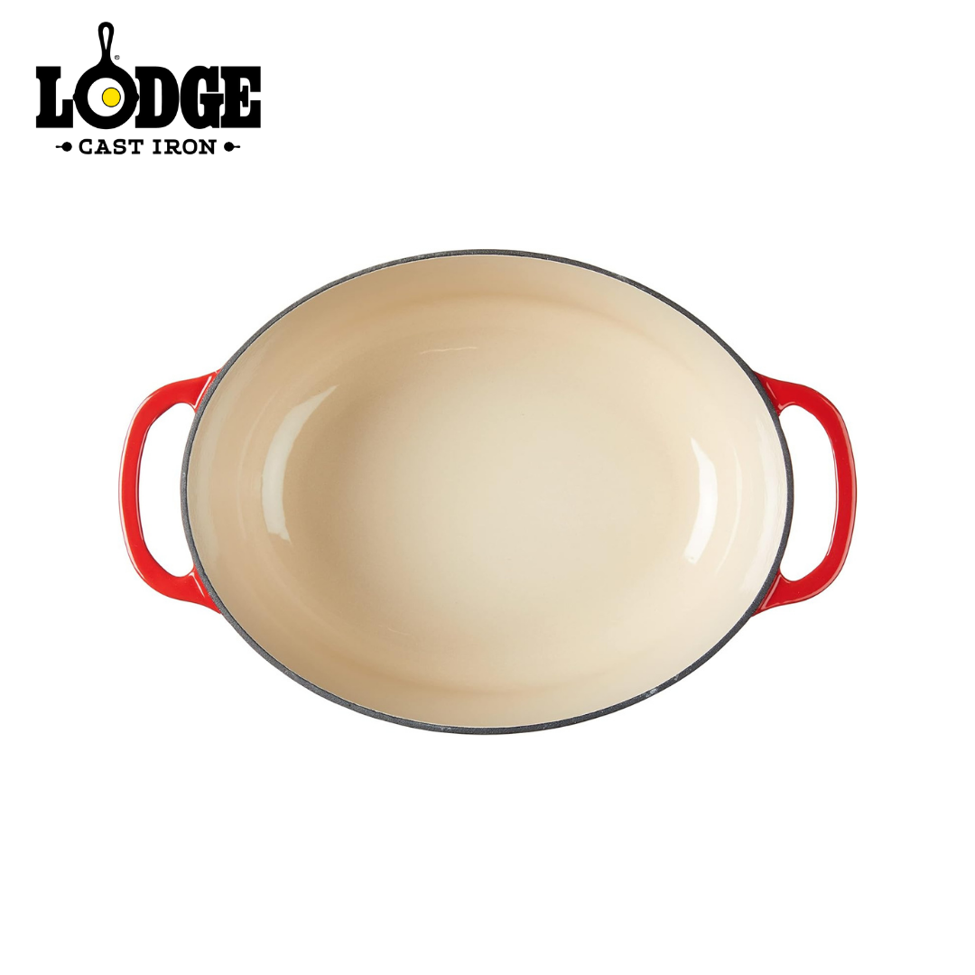 Lodge Enameled Cast Iron Dutch Oven Red 7QT
