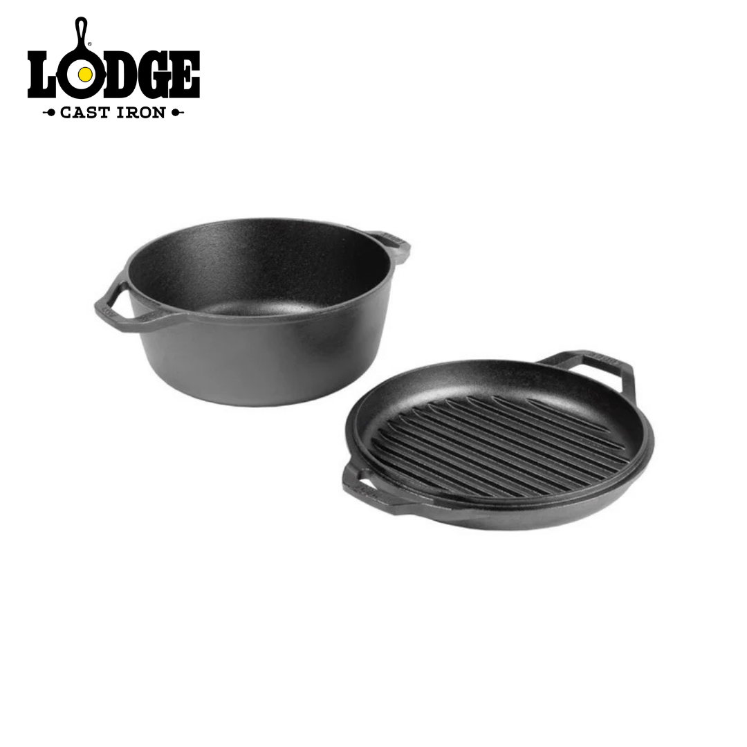 Lodge Chef Collection Double Dutch Oven 6QT