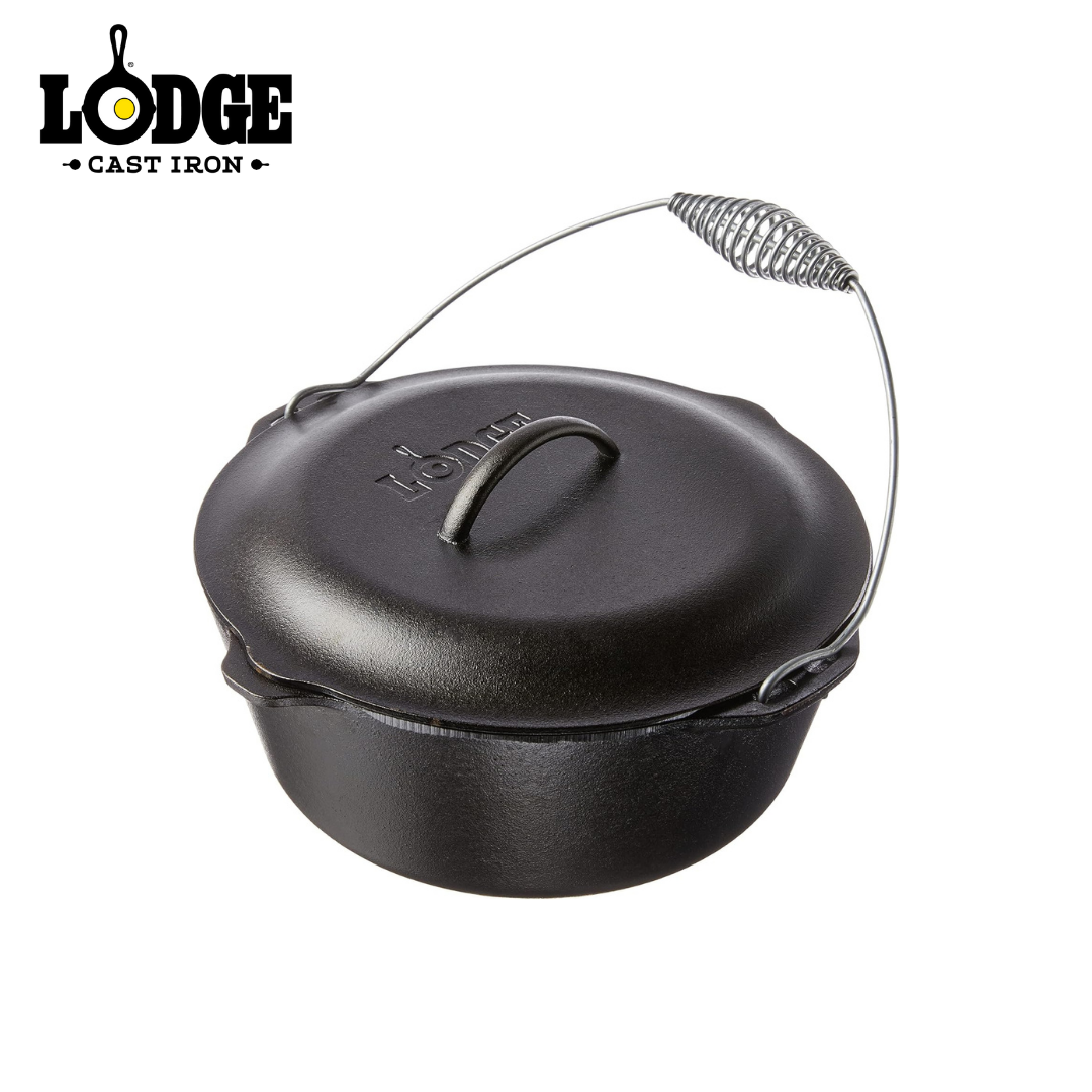 Lodge Cast Iron Dutch Oven with Bail Handle 7QT