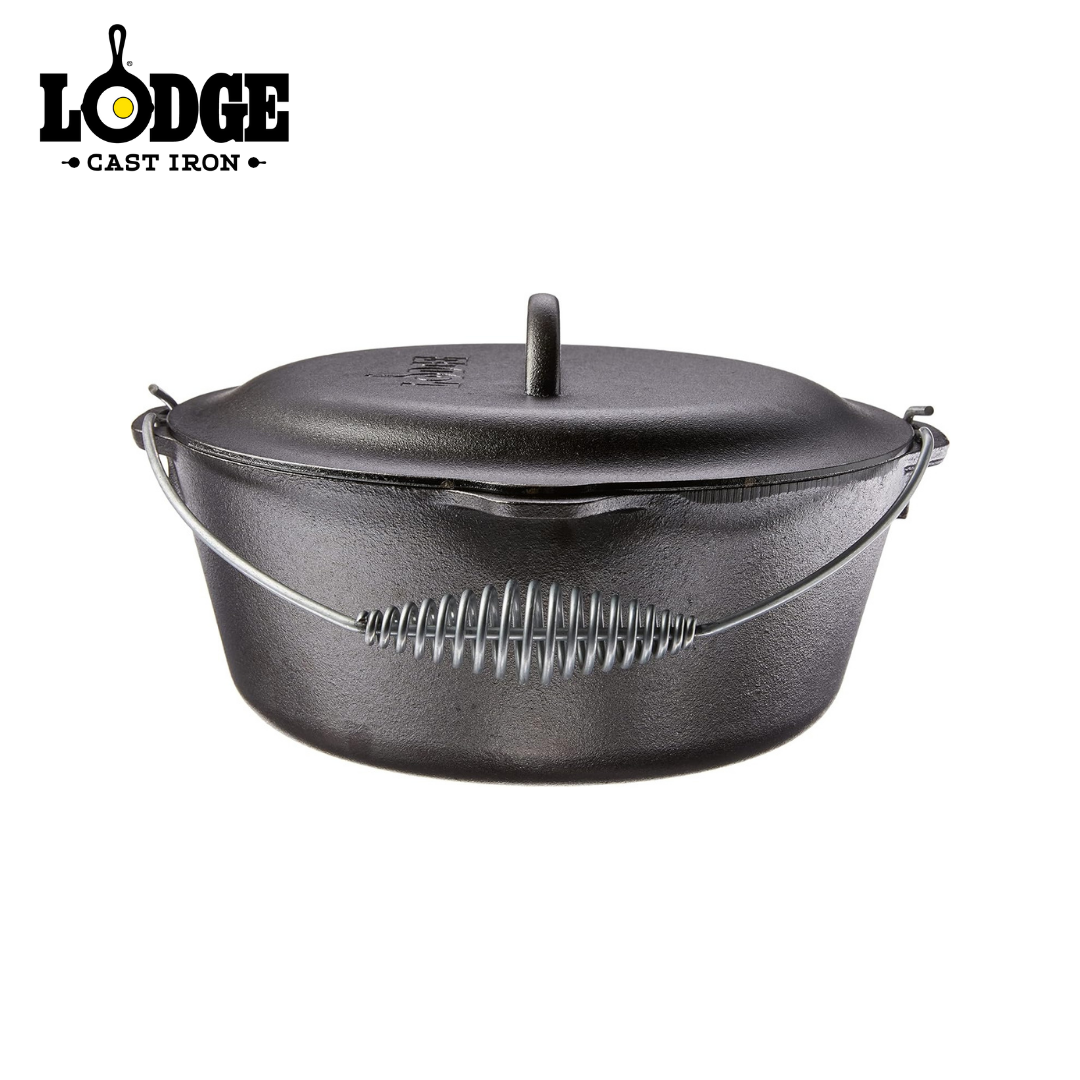 Lodge Cast Iron Dutch Oven with Bail Handle 7QT
