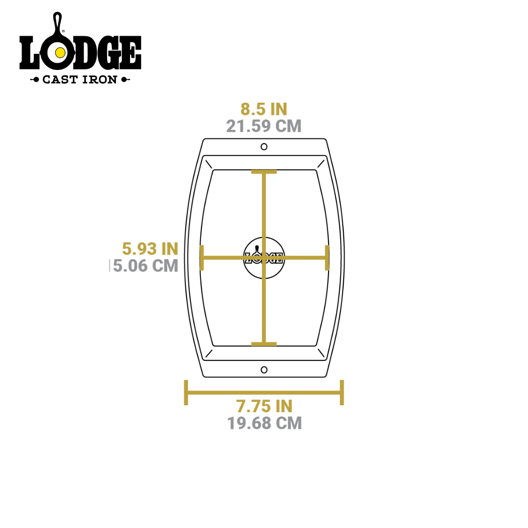 Lodge Cast Iron Rectangular Griddle 11.5x7.75"