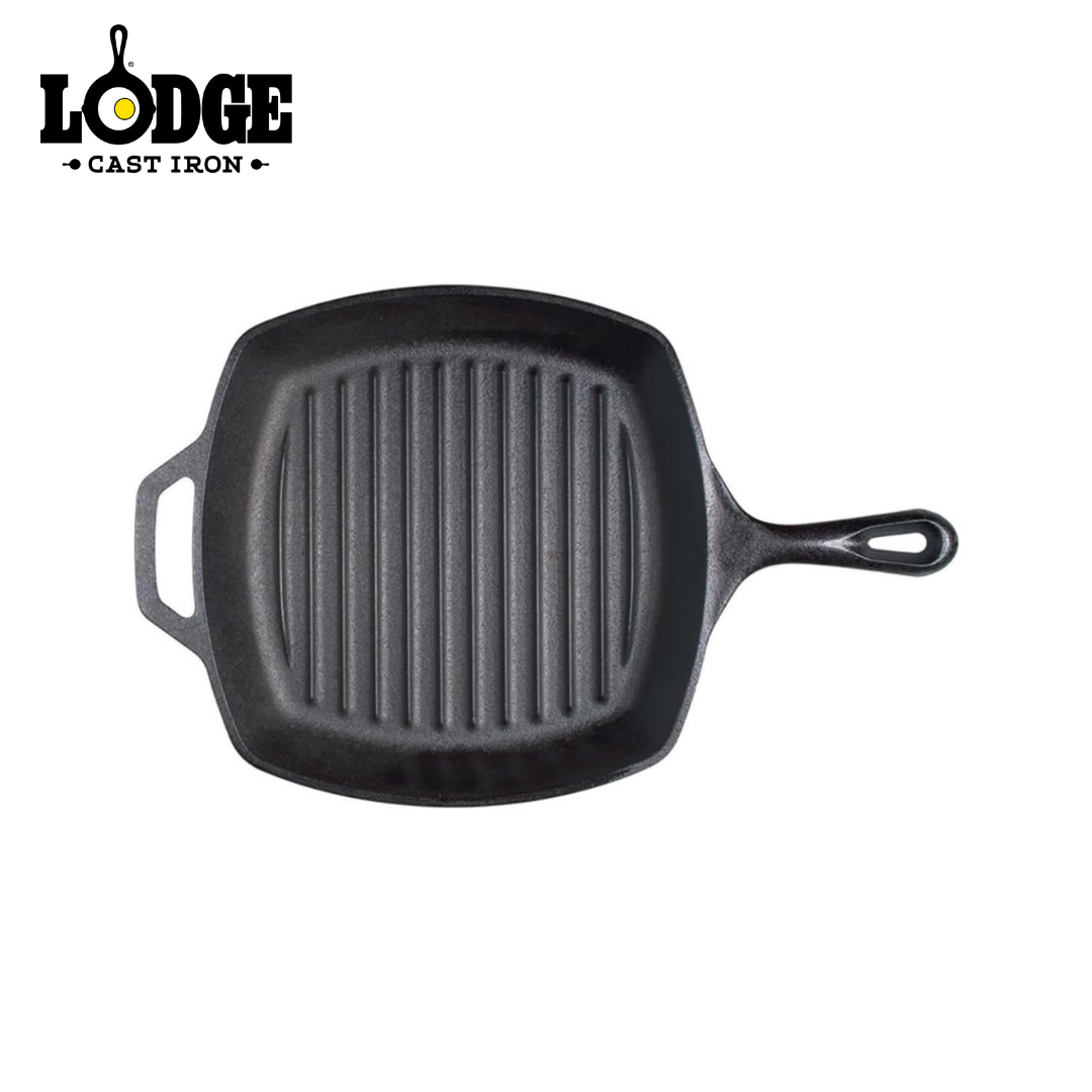 Lodge Cast Iron Grill Pan Square 10.5"