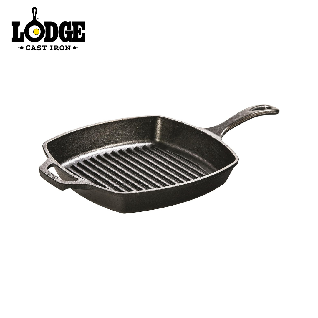 Lodge Cast Iron Grill Pan Square 10.5"