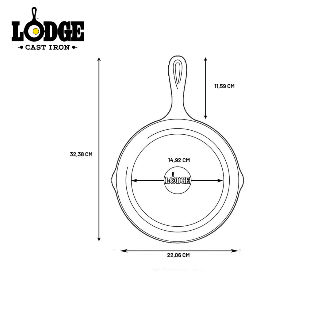 Lodge Seasoned Cast Iron Skillet 8"