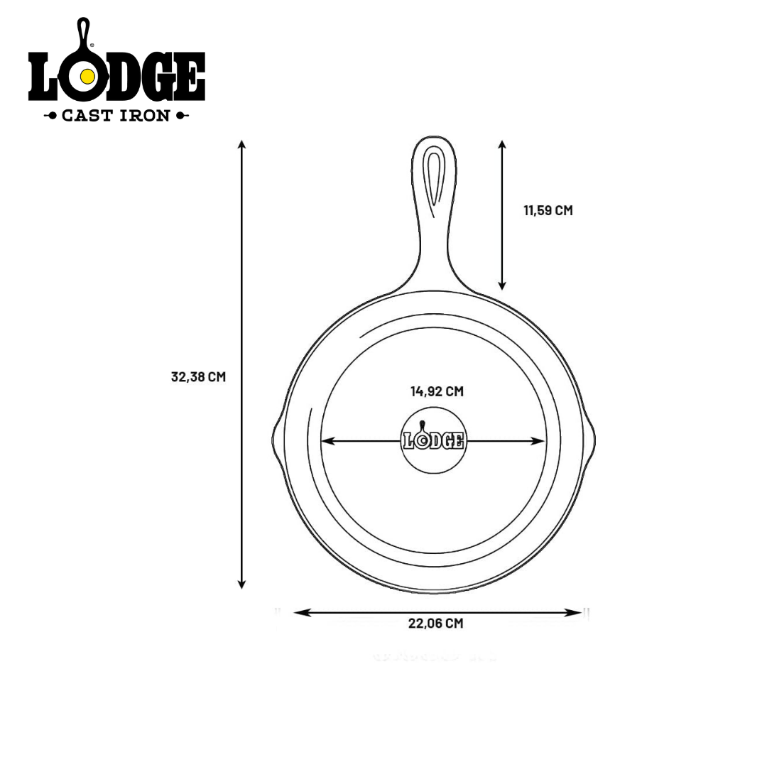 Lodge Seasoned Cast Iron Skillet 8"