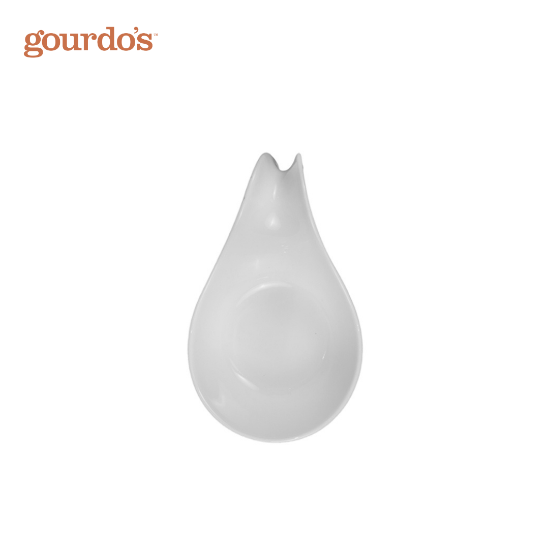Gourdo's Porcelain Spoon Shape Bowl 8"