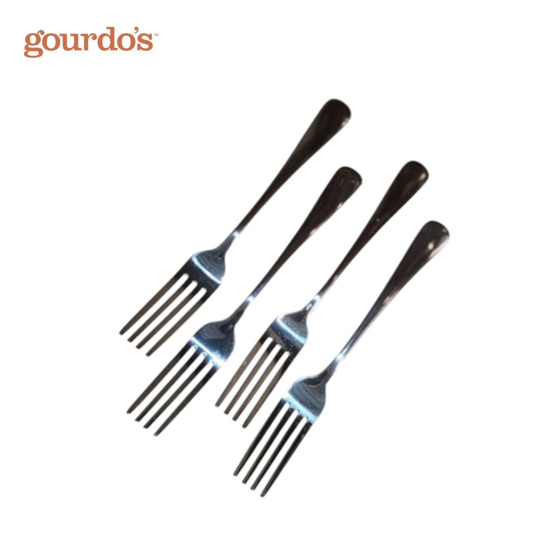 Gourdo's Dessert Fork Mesa 18/0 Mirror Polish Set Of 4