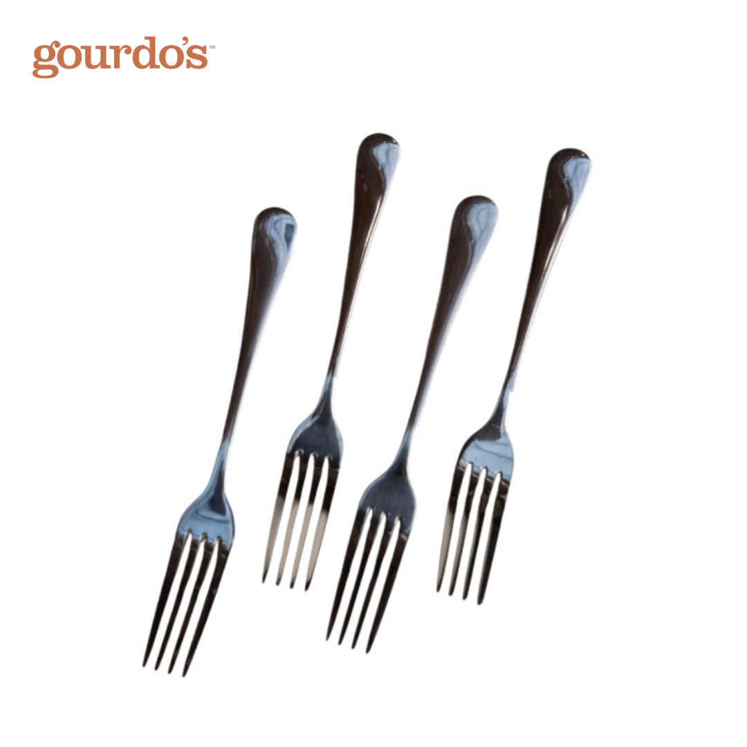 Gourdo's Cake Fork Mesa 18/0 Mirror Polish Set Of 4
