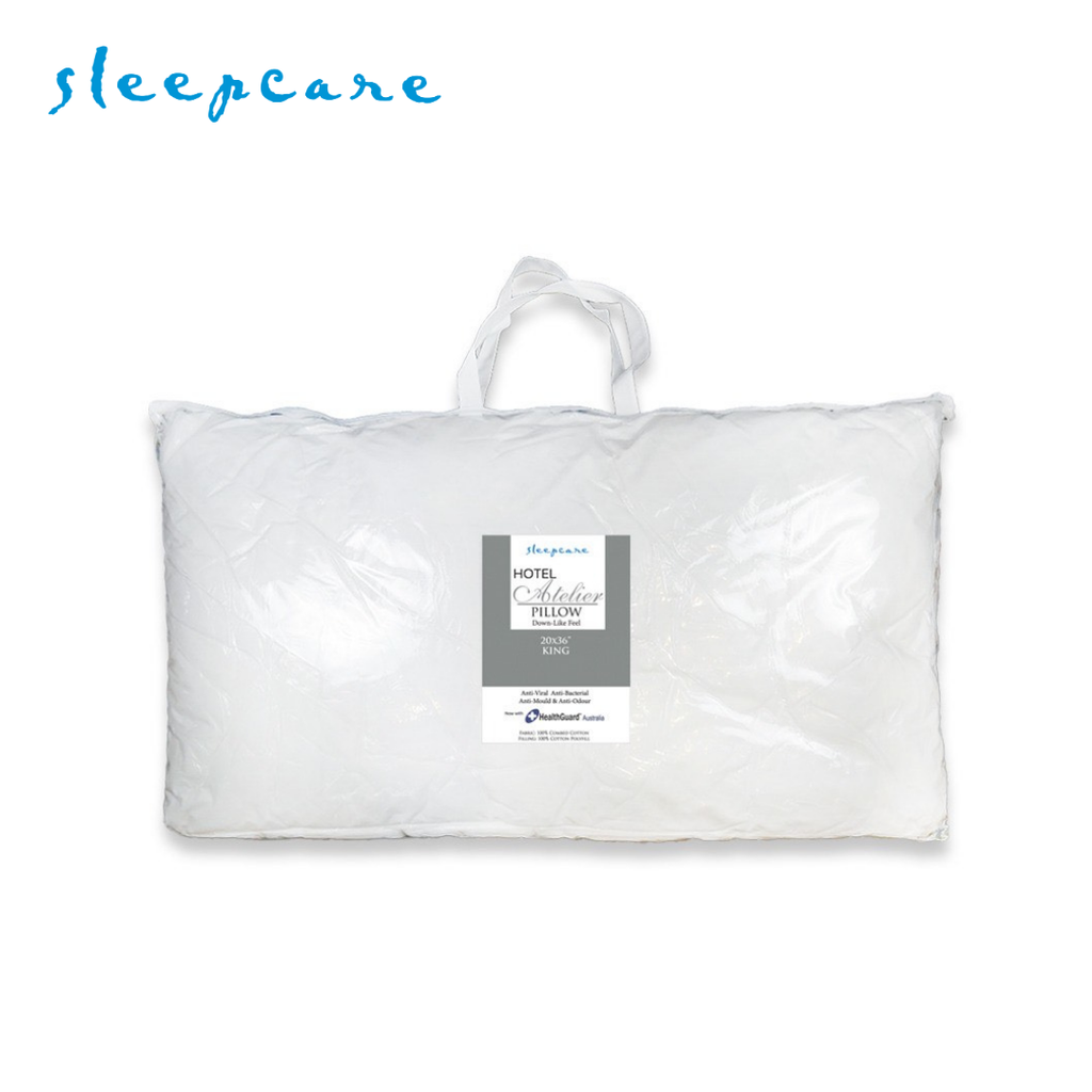 Sleepcare Hotel Atelier Hypoallergenic King Size 20x36" Pillow Anti-Viral Anti-Bacterial