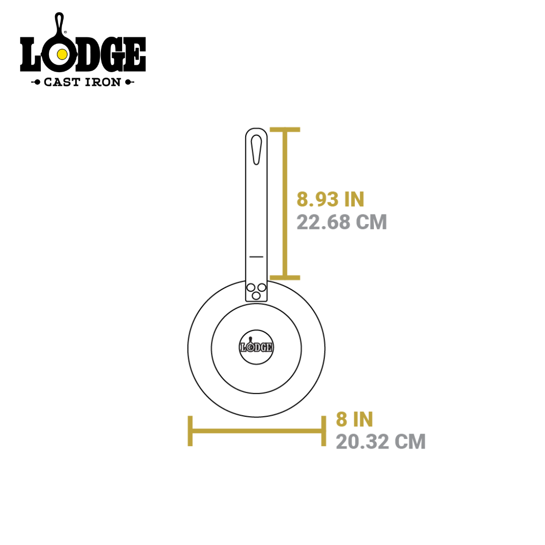 Lodge Seasoned Carbon Steel Skillet 8"