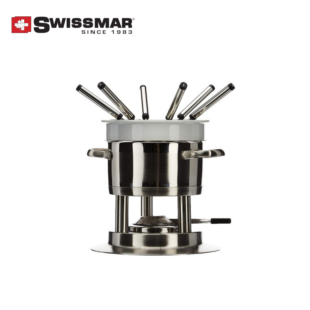 Swissmar Arosa 11pc Fondue Set Stainless Steel