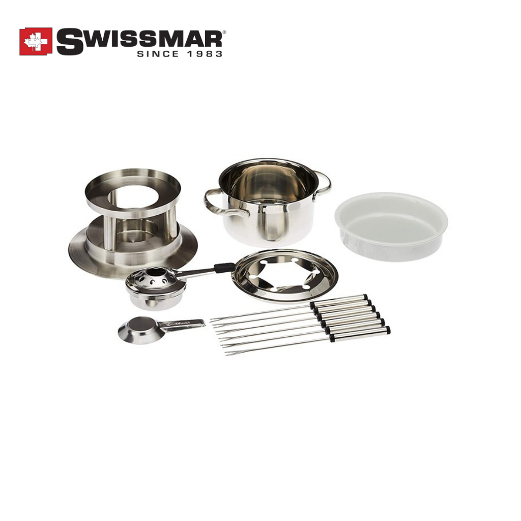 Swissmar Arosa 11pc Fondue Set Stainless Steel