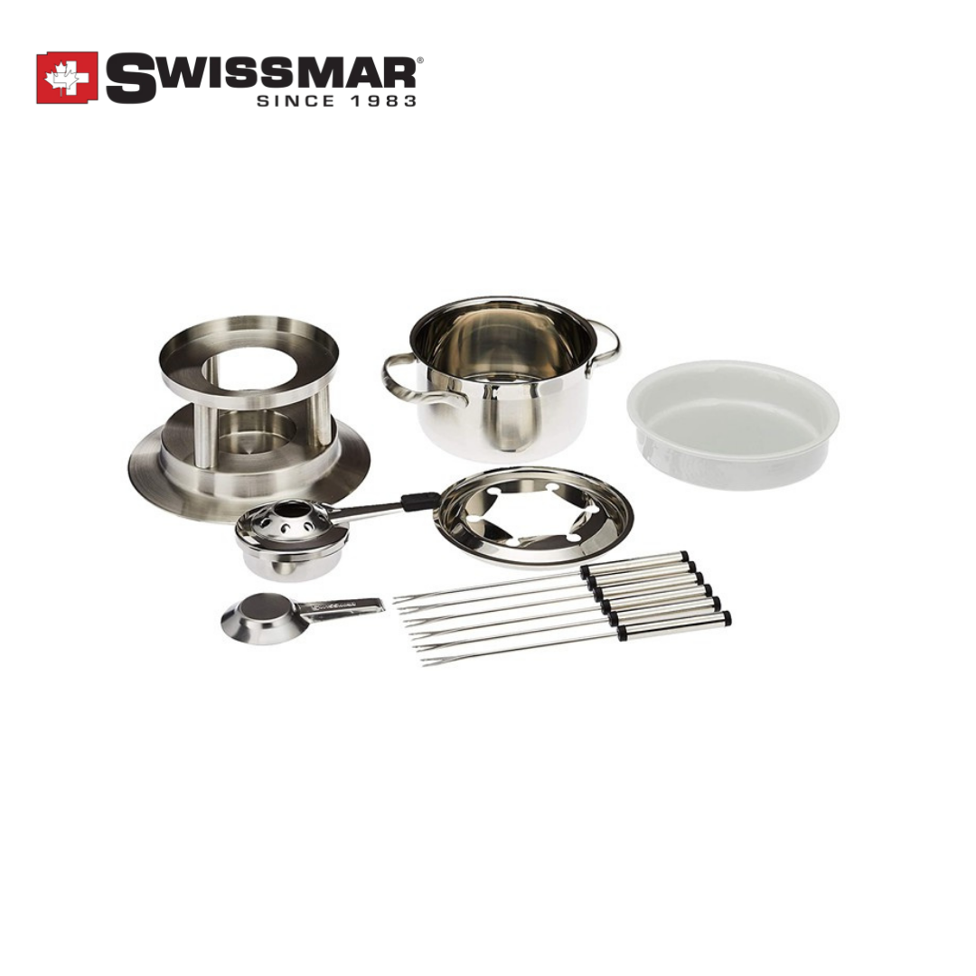 Swissmar Arosa 11pc Fondue Set Stainless Steel