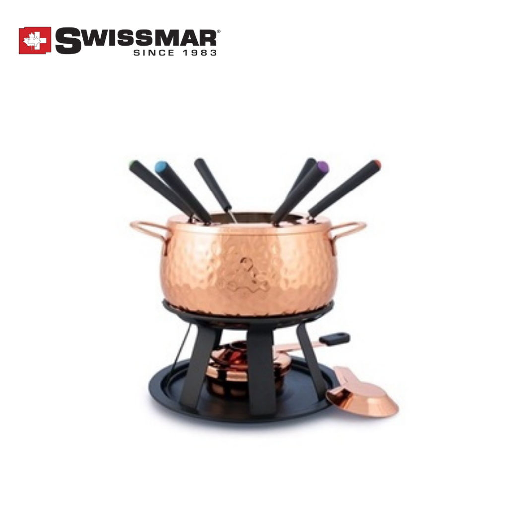 Swissmar Biel 11pc Fondue Set Copper