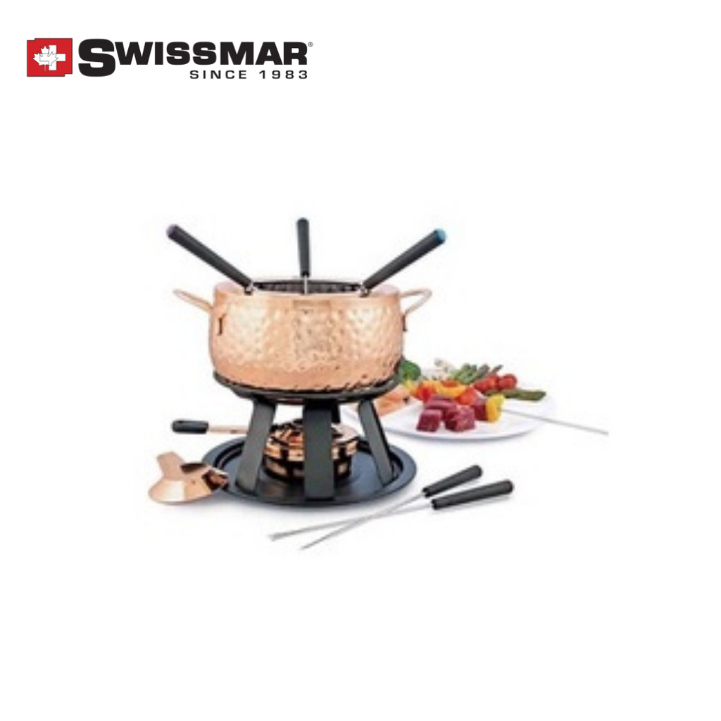Swissmar Biel 11pc Fondue Set Copper
